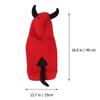 Halloween Dog Clothes Pet Costume for Winter 2Pcs Red Apparel