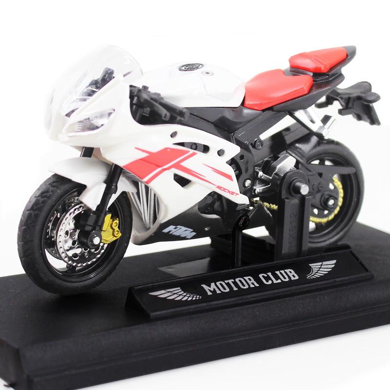 1:18 Home Desk Accessories Alloy Motorcycle Collection Office Model Diecast Motorcycle Simulation Portable Figurines Replicas