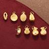 S925 Silver Gold-Plated Lucky Bag & Durian Money Bag Tassel Pendant for DIY Bracelet/Necklace
