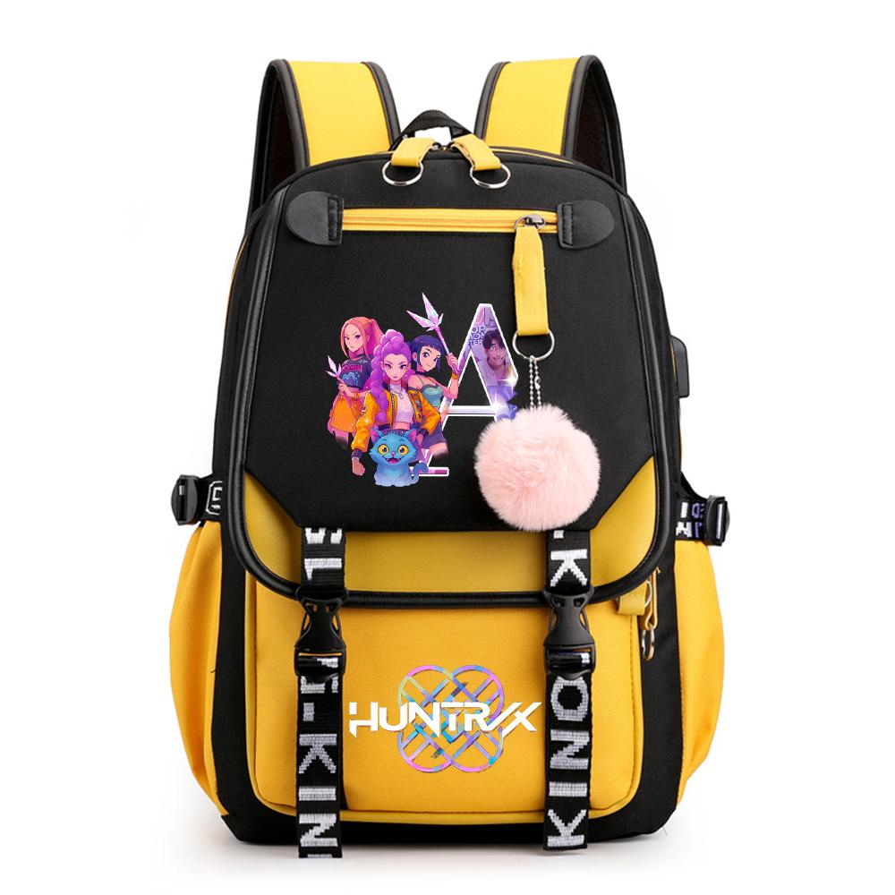 

Anime Cartoon 26 English Letter Printed Backpack for Teenager Student Girl Boy Bookbag Large Capacity Travel Bag Kid Gift Mochila