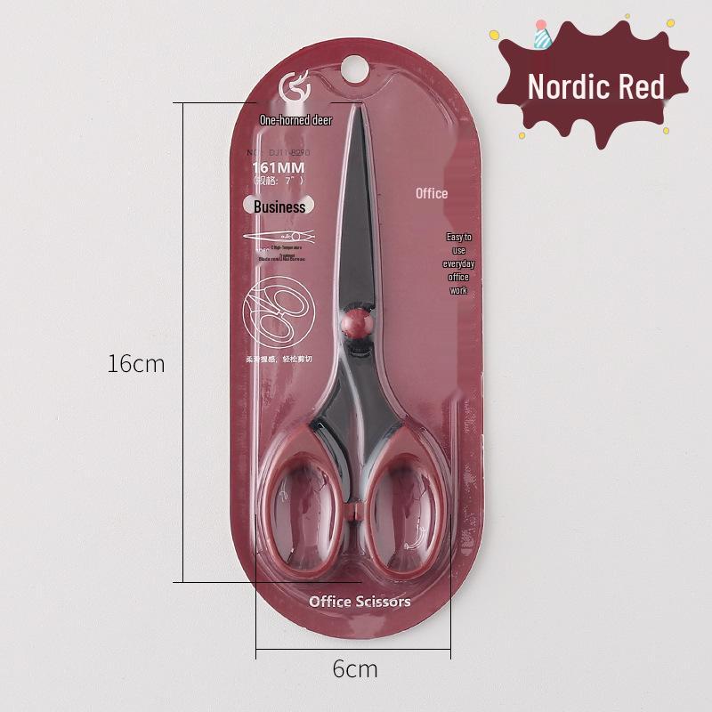 

Student Portable Stainless Steel Craft Scissors—Multifunctional Alloy Design for Office and Home Use красный