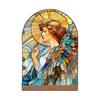 Acrylic Catholic Statue Desktop Decoration Religious Gift for Home Church Display Feature High Transparency Durable Portable Construction