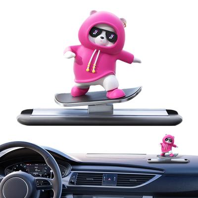 Skateboard Bear Dashboard Ornament Skateboard Bear Car Decoration Skateboard Bear Car Ornament Car Dashboard