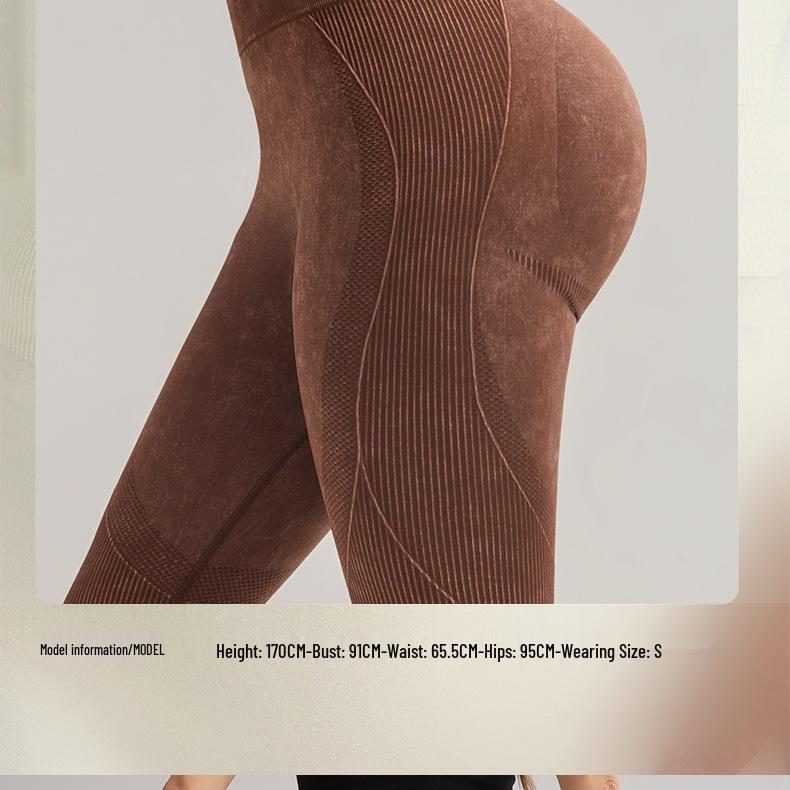 High Waist Seamless Peach Butt Yoga Leggings for Women - Hip Lifting, Tight Fit, High Elasticity Fitness Pants