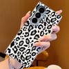 Leopard Print Pattern Case For Samsung Z Fold 7 6 5 Luxury Hybrid 3in1 Leather Skin Plating Folding Phone Cover For Samsung Z Fold7 Fold6 Fold5