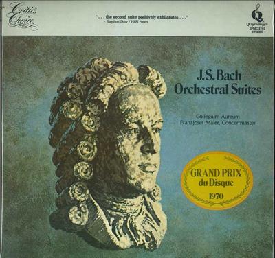 LP-Schallplatte JS. BACH COLLEGIUM AUREUM FRANZJ Orchestersuiten 2PMC2702 QUINTESSENCE US Klassik Gebraucht
