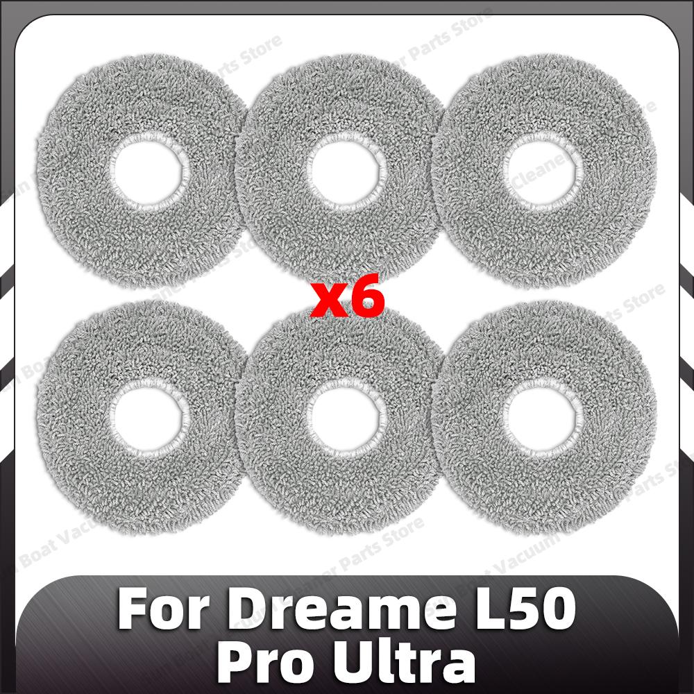 Compatible for Dreame L50 Pro Ultra Replacement Main Side Brush HEPA Filter Mop Pads Dust Bag Spare Parts Accessories