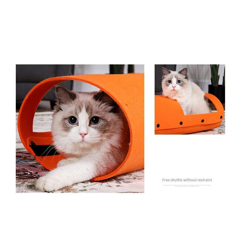 70*52cm DIY TONELS CAT TONELS CAT TONELS CHATENNEAU CHANNEL ROLLED TUNNEL PLAY INTERACTIVE ANIMAL ARTICLES | Cat Toys (green)