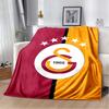 Graffiti Texture Football Club Print Flannel Blanket, Soft Warm Throw Blanket for Sofa Bed Couch Home Decor