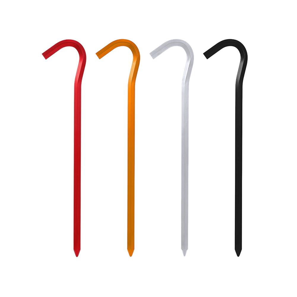 12 sztuk Wbijaków do namiotu 18 cm Wbijaki ogrodowe Stop aluminium Metalowe szpilki do namiotu Zewnętrzne gwoździe do namiotu Akcesoria kempingowe