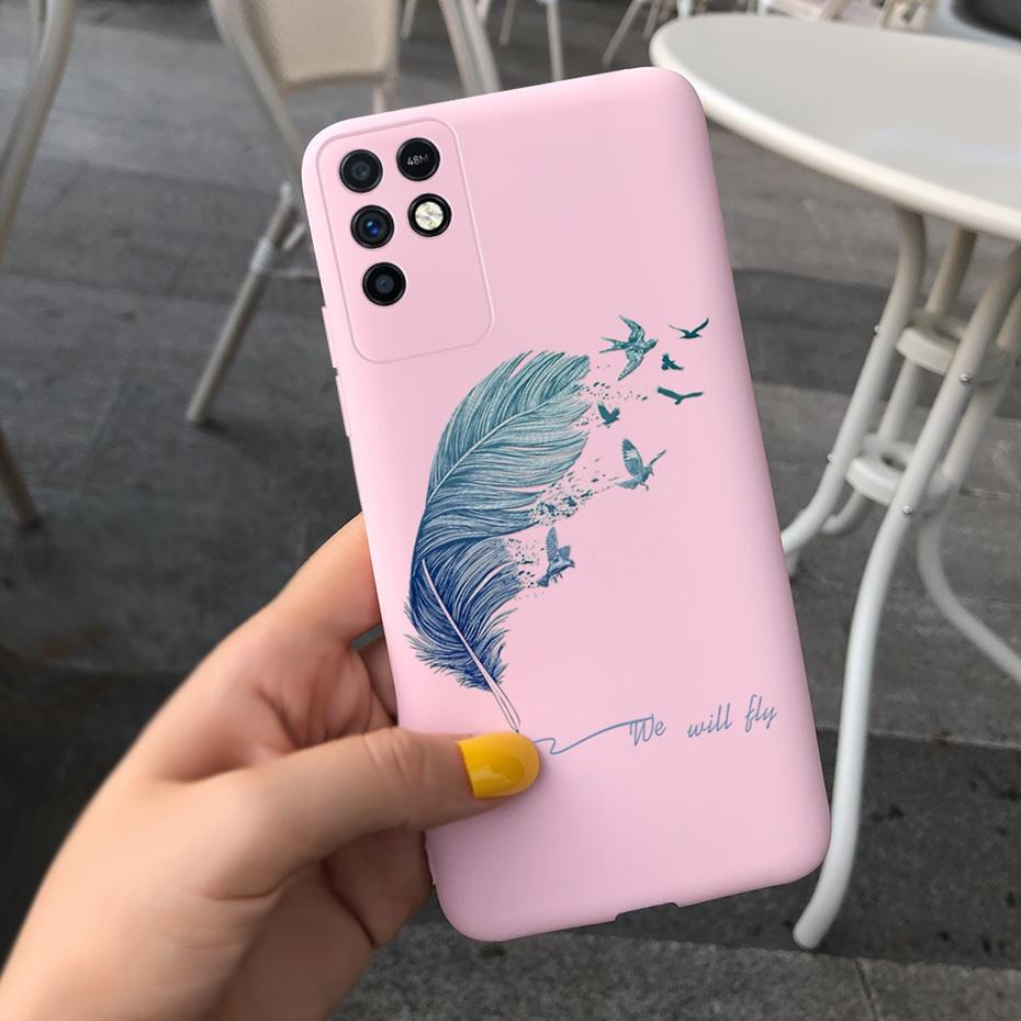 For Infinix Note 10 Case Note 10 Pro Beautiful Girl Flower Pattern Phone Case Soft Silicone Cover For Infinix Note10 Pro 10 Pro