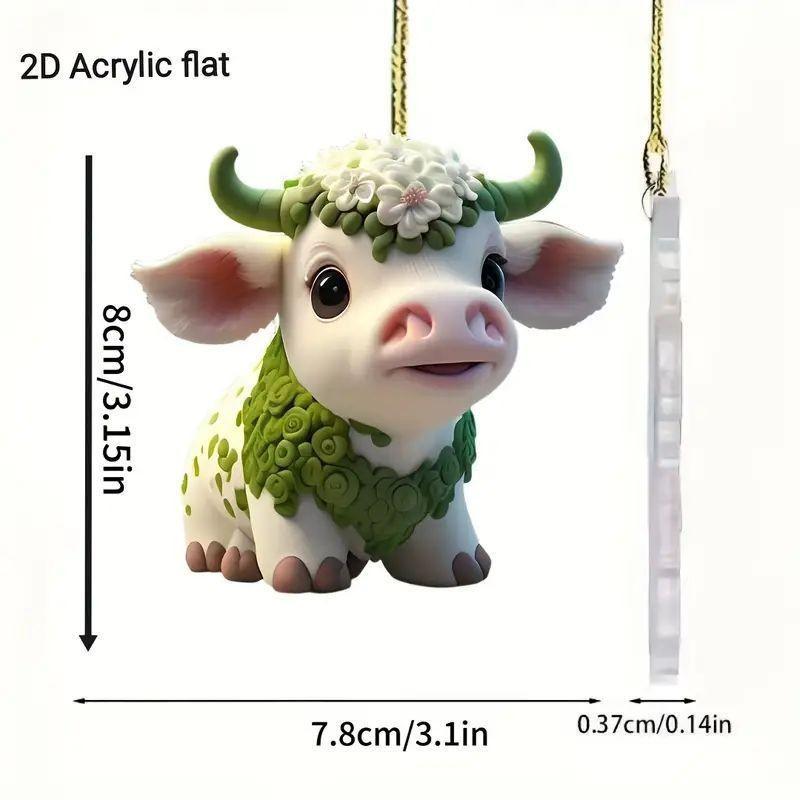 Acrylic Cute Animal Christmas Tree Home Decoration Ornament For Decor Festive