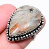 Orange Seraphinite Gemstone 925 Silver Jewelry Ring Size 8