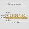 12Pcs Jewelry Store Price Tag Cube Number Signs Adjustable Assembly Tool for Retail Counter Display