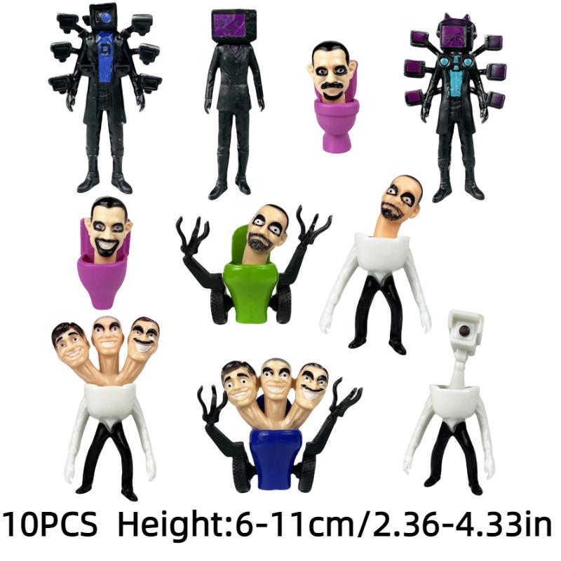 Collectible Pvc Cross-border Toilet Man Vs Surveillance Man Action Figure Titan Sound Man Tv Man Camera Man Game Model Decoration 10PCS