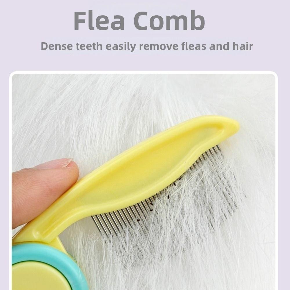 Dense Tooth Cat Flea Comb Foldable Dog Grooming Brush Pet Hair Cleaning Tool Pet Maintenance