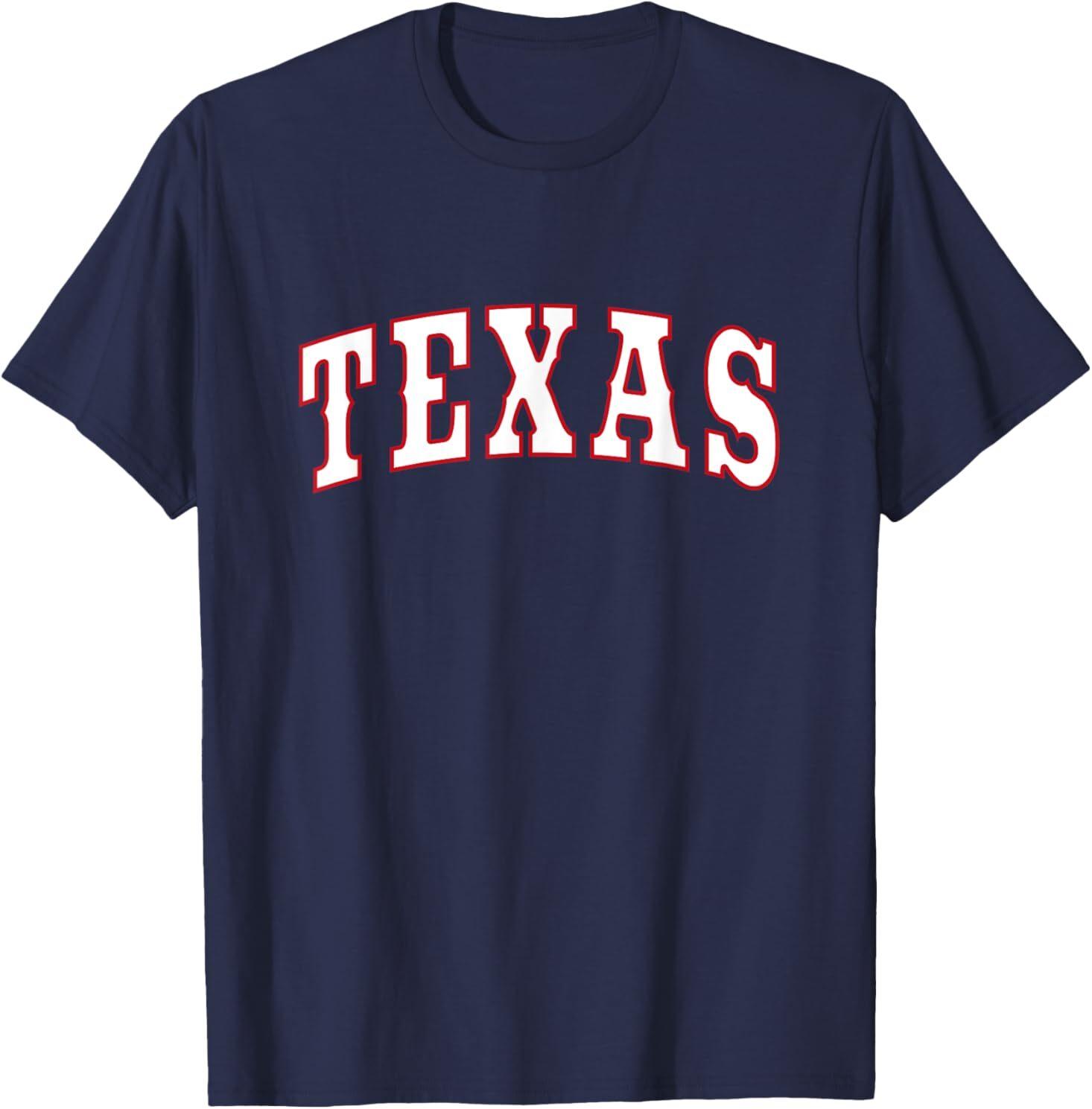 TEXAS - Throwback Design - Classic T-Shirt Mens Womens Tees Top S