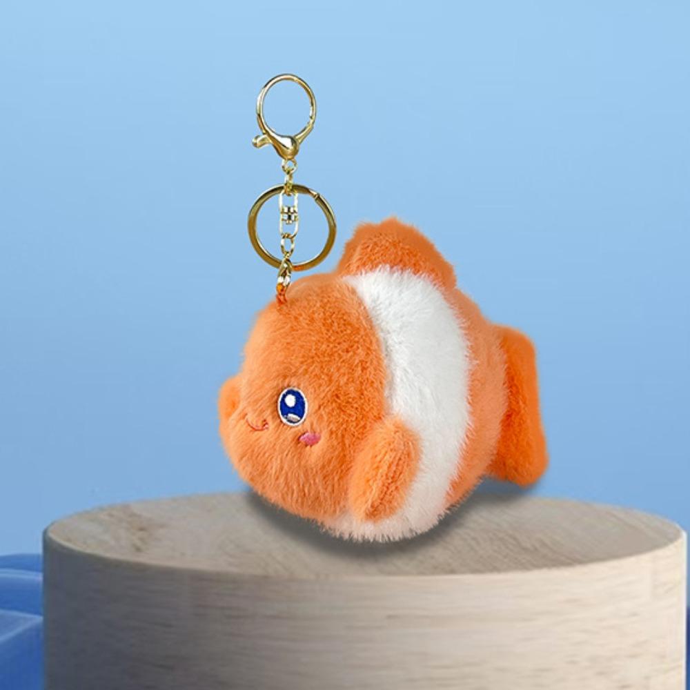 Octopus Ocean Animal Plush Keychain Starfish Animal Whale Small Pendant Birthday Gift