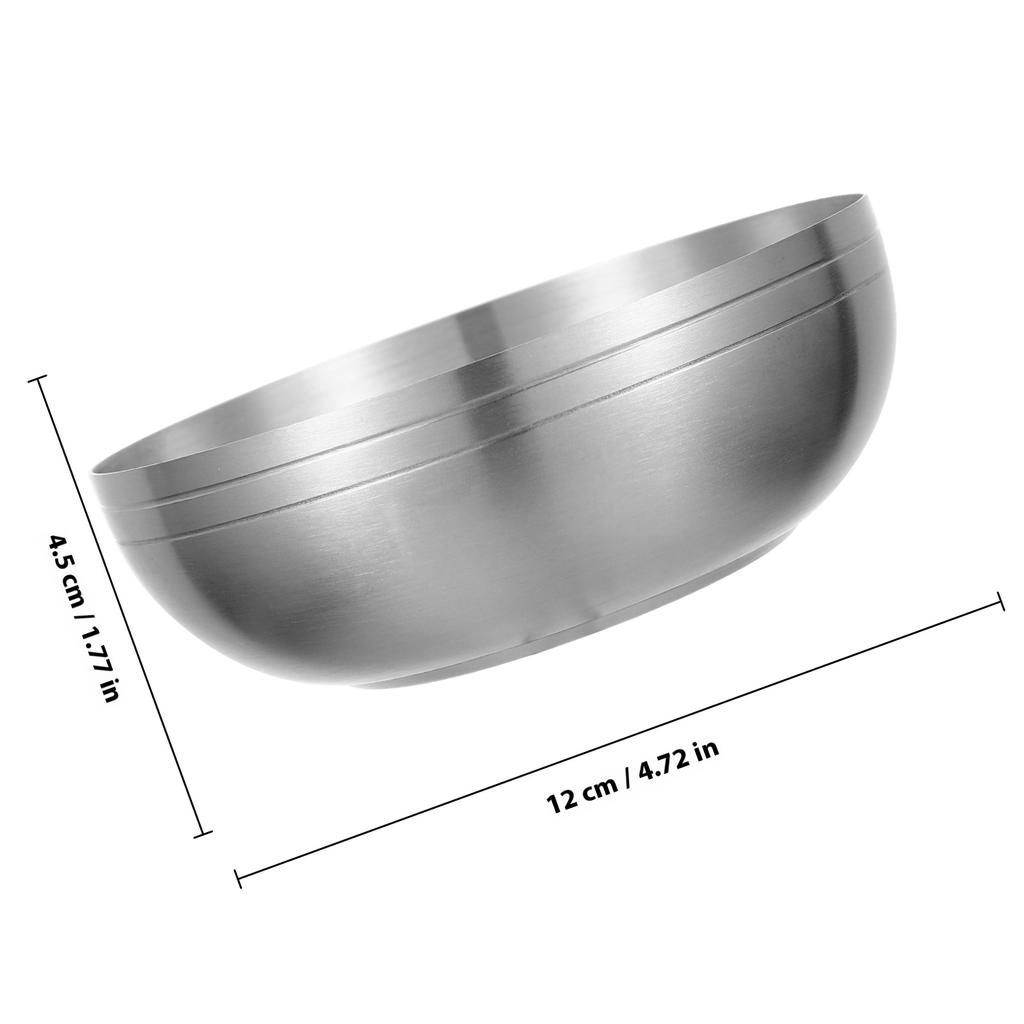 Stainless Steel Food Serving Bowl Multipurpose Household Bowl for Rice Soup Noodles Kitchen Tableware Kitchen Gadget