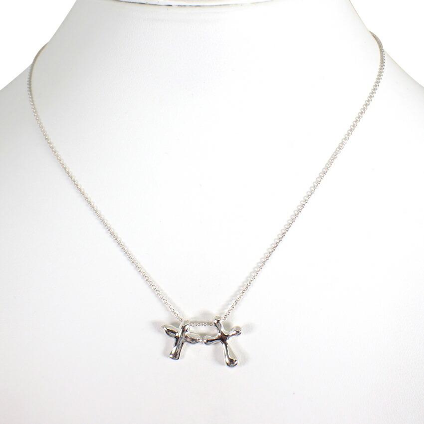

[Used] TIFFANY/Tiffany 925 Cross 2-piece Pendant/Necklace/j28-42