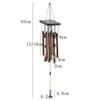 1pc Bamboo Wind Chime Light Color Five Tube Natural Coconut Shell Wood Garden & Home Hanging Door Decoration Handmade Craft Gift