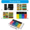 Color Coded Heat Shrink Tubing Collection for Professional Electrical Repairs and Insulation With Portable Storage Case