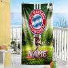 Bayern Munich Soccer Match Customize Your Name Beach Towel High Absorbency & Quick-Dry Perfect for Traveling Yoga Camping and Swimming