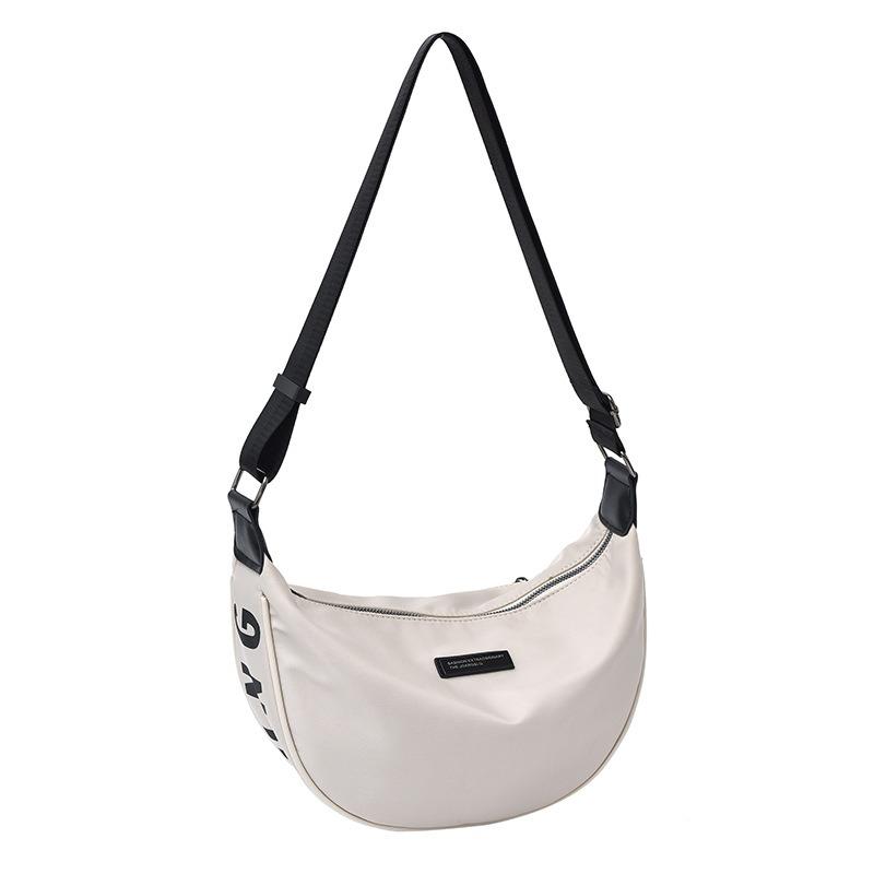 Large capacity nylon bag shoulder bag new letter casual daily messenger bag dumpling bag