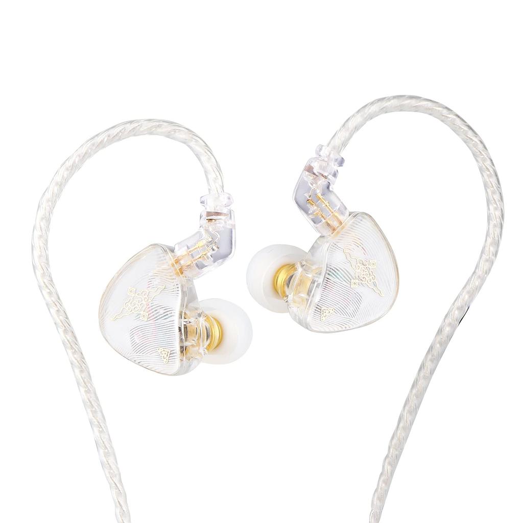 Linsoul TANGZU Dynamiczna Membrana 10mm PET Dynamiczny 5N OFC Ergonomiczna Podwójna Komora Dźwiękowa Doskonała Redukcja Szumów Słuchawki HiFi z Wan'er S.G High-Endowe Douszne