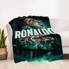 Ronaldo's Powerful Cristiano Celebration Blanket Durable Comfort Perfect for Bed Office Picnics Four Seasons Universal Modern