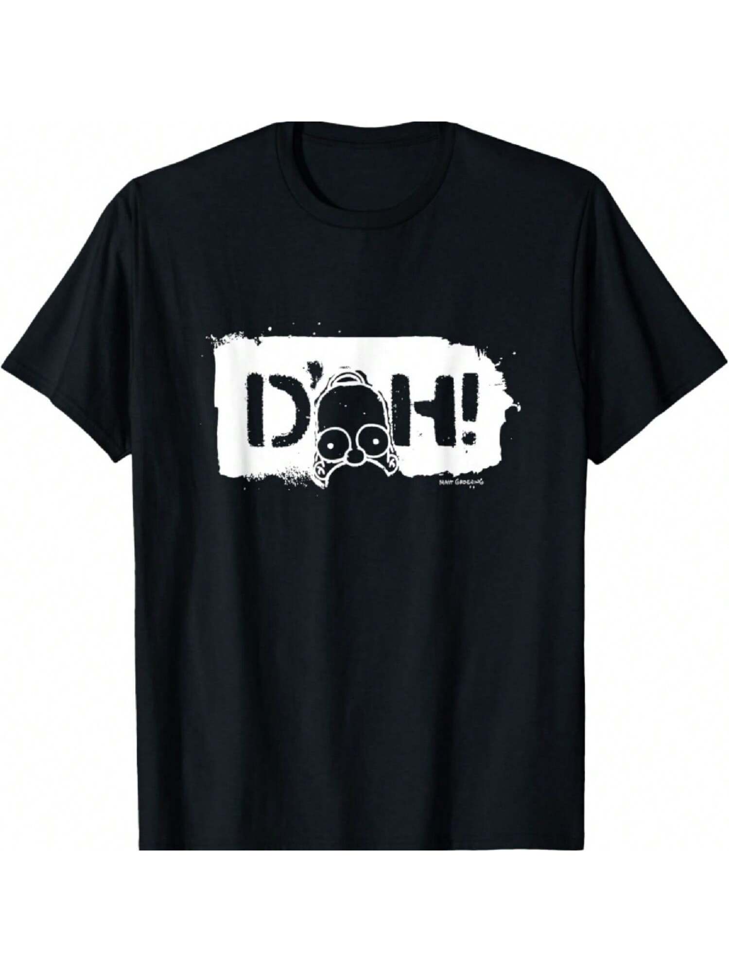 The Simpsons Homer D Oh Distressed Graffiti Logo T-Shirt S разноцветный