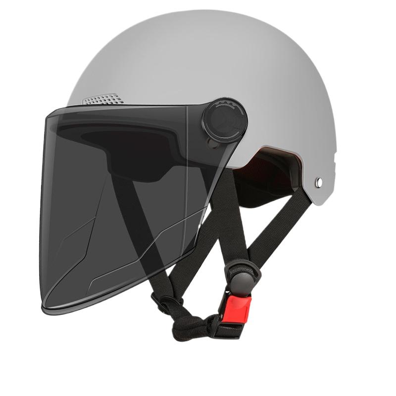 Helmet Electric Vehicle Women and Men Motorcycle Battery Car Half Helmet Summer Sun Protection Full Helmet Wholesale Riding Breathable and Lightweight