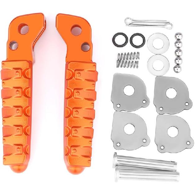 Motorcycle Front Foot Pegs Rest Pedal Compatible with K&TM DUKE 125/200 / 250/390 2018 2019 2020 2021 2022 2023 2024 duke 390 250 200 125 Accessories