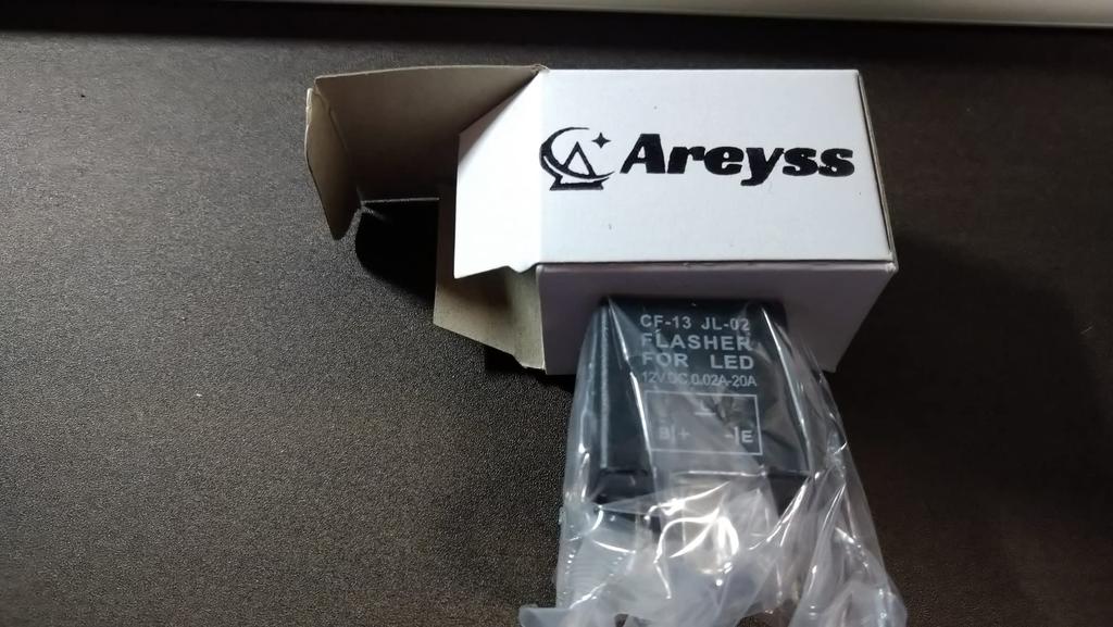 Areyss LED Compatible, CF13, High Flare Prevention, Genuine Three-Pin Universal Turn Signal Relay, 130968
