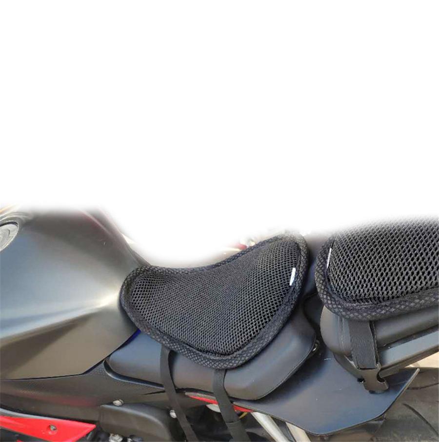 3 Layers Motorcycle Universal Seat Cover Cushion Protect Sunscreen Prevent Seat Sun Pad Waterproof 3D Mesh Honeycomb M Size