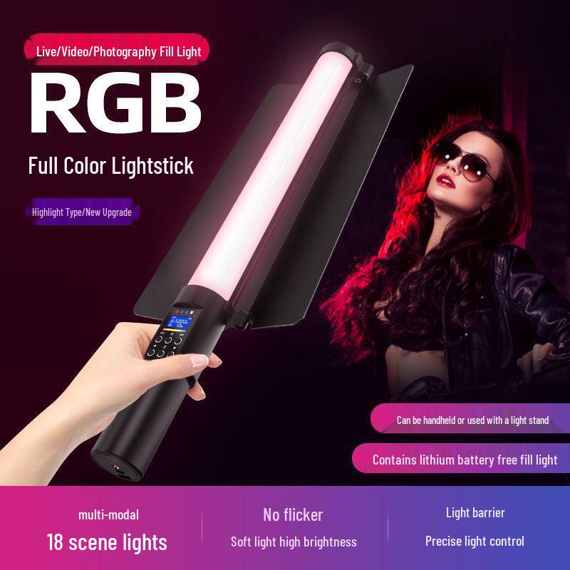 Portable RGB LED Fill Light Bar for Professional Photography and Night Scenes