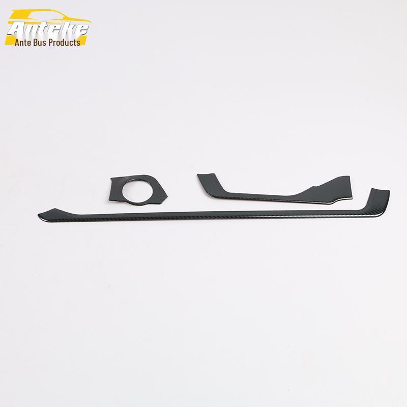 Stainless Steel Center Console Trim for 2020 RAV4 - Car Dashboard Bright Strip Accessory