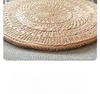 Hand Woven Double-layer Cushion with Cushion Made of Cattail and Grass Comfortable Cushion for Chairs and Dining Chairs