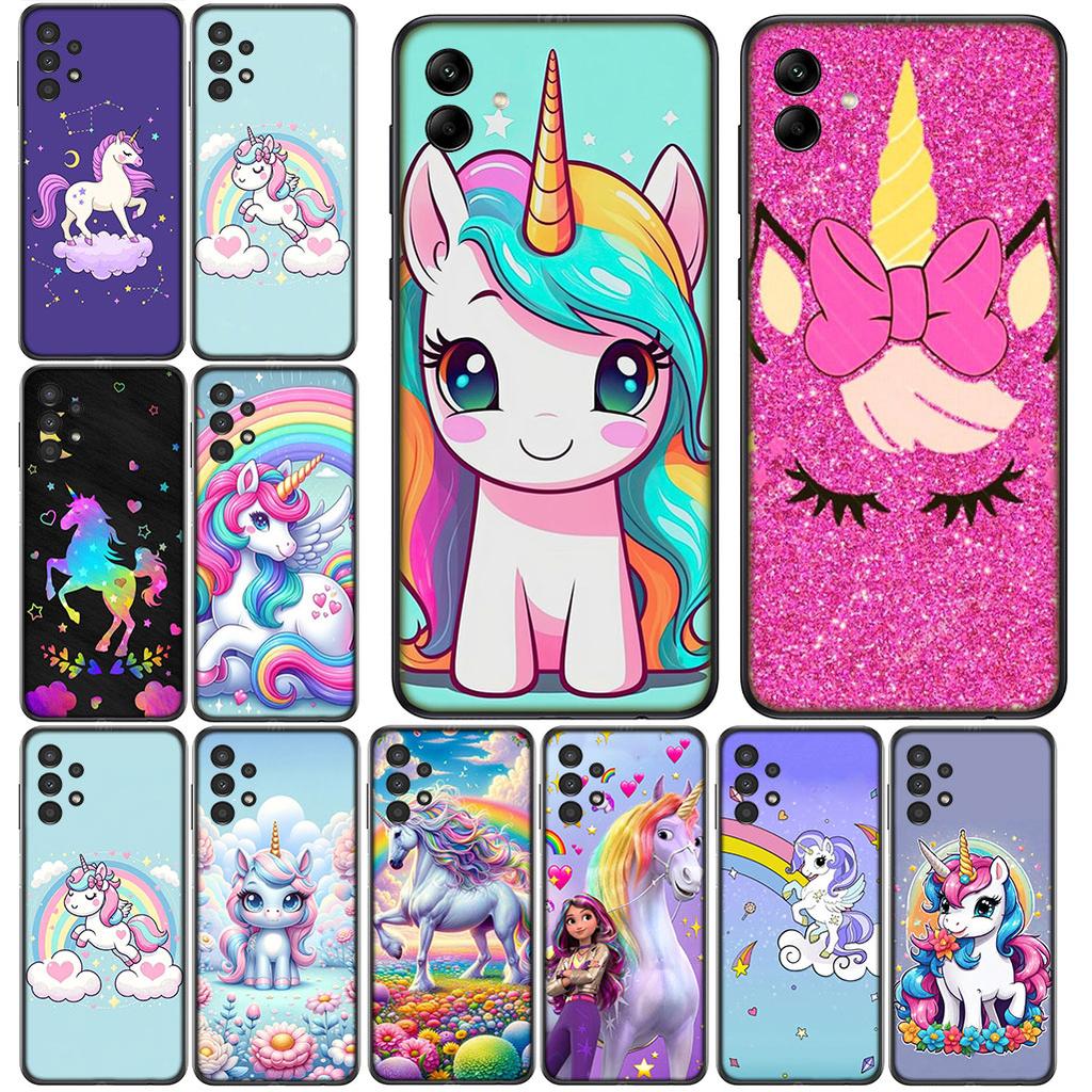 Protective Cover Unicorn Cartoon Horse for Apple iPhone 16 15 14 11 Pro Max 6 7 8 Plus + SE2 SE3 SE 2022 2020 8+ Phone Case