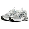 Nike Zoom Air Fire Comfortable Trendy Shock Absorption Non-Slip Low-Top Marathon Running Shoes Women Sneaker White Silver CW3876-001