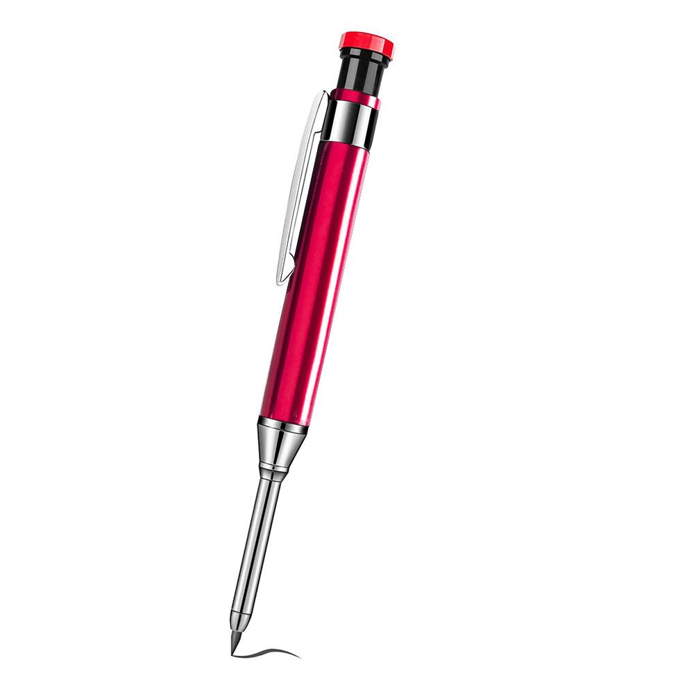 2.8mm Professional Metal Long Head Woodworking Mechanical Pencil or Lead Refills, for Carpenter Marking Engineering Drawing Tool