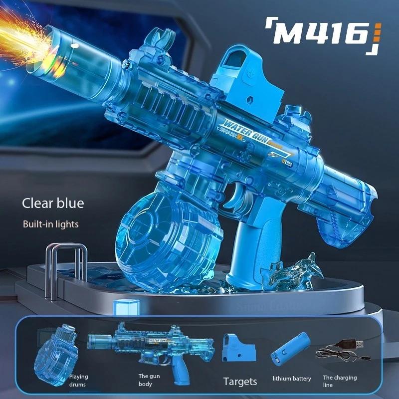 Non-Toxic New Water Gun M416 Electric Toy High Pressure Fully Automatic M416 Rifle Adult Children And Children Summer Games Beach Pool Toys