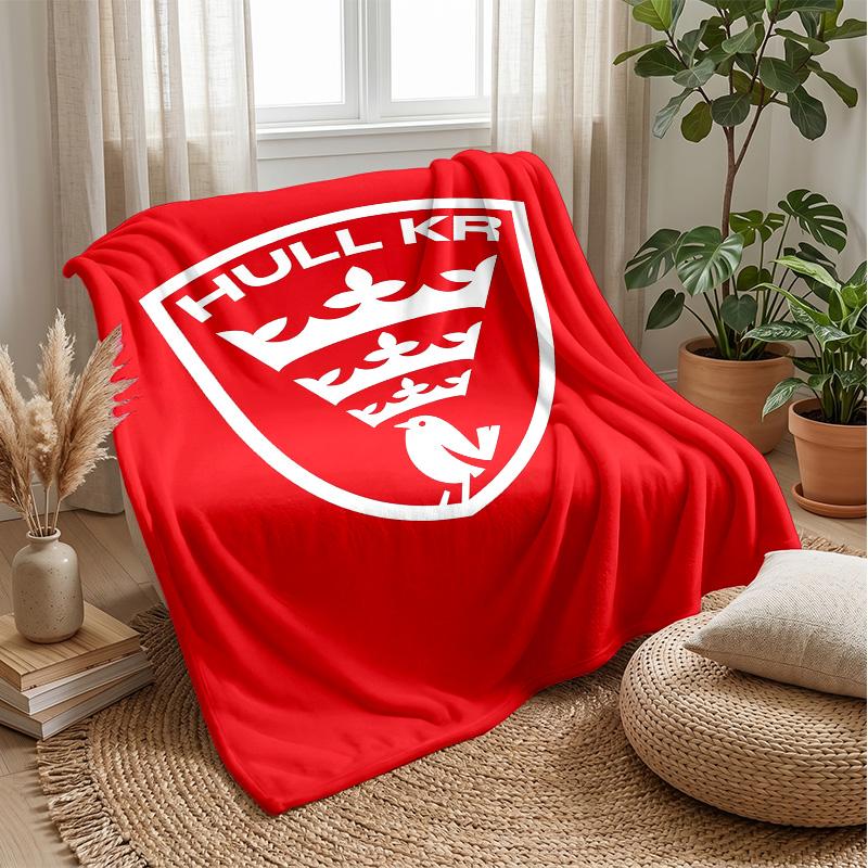Coperta in Pile Flannel Hull KR Coperta Calda e Accogliente per Divano Letto Viaggio Uso in Tutte le Stagioni