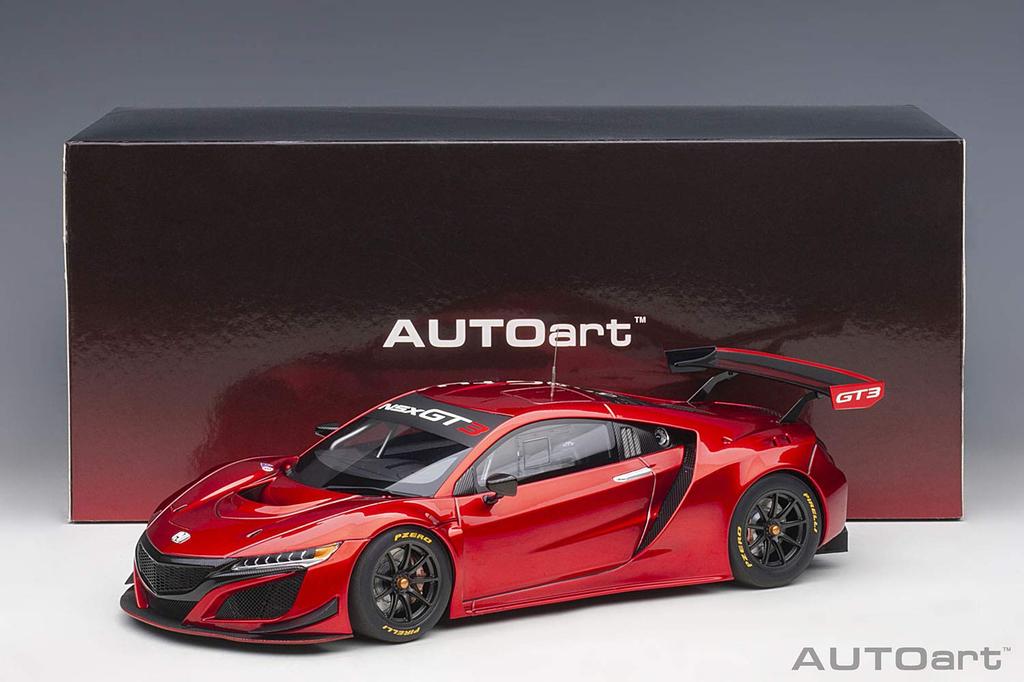 AUTOart Scale Honda NSX GT3 2018 Hyper Red Finished Model 81895 1/18