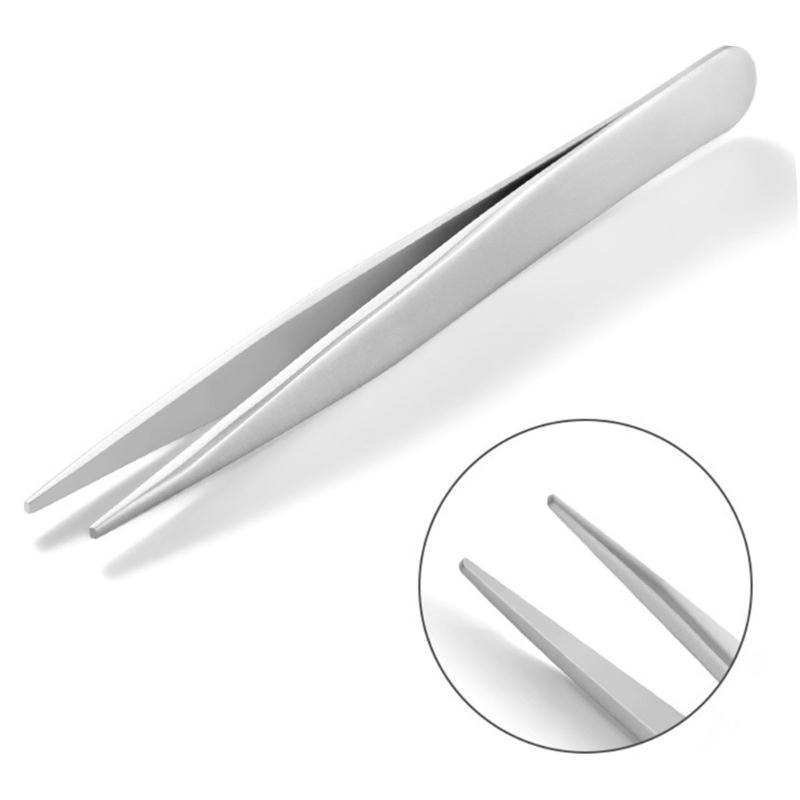 Industrial Stainless Steel Tweezers With Sharply Tip For Delicate Watch Component Handling And Crafting Assembly Tool