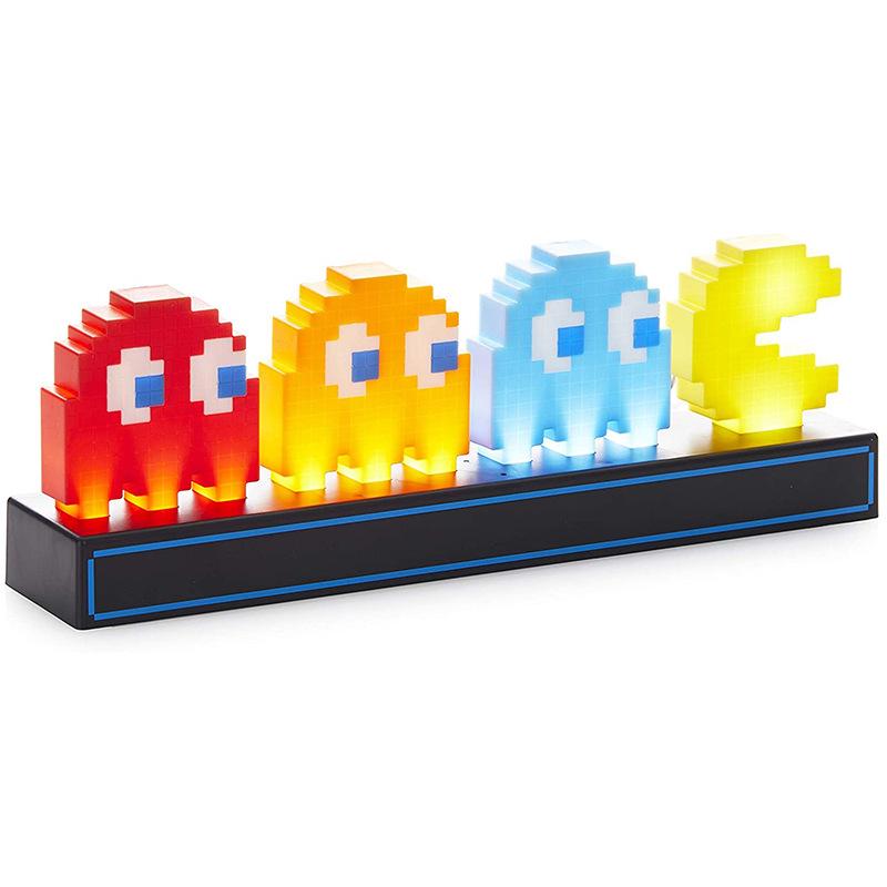 USB Pac Man Icon Lamp Game Pac Man Pixel Lamps Visual Illusion Lights Night Atmosphere Light Home Decoration Creative Gifts