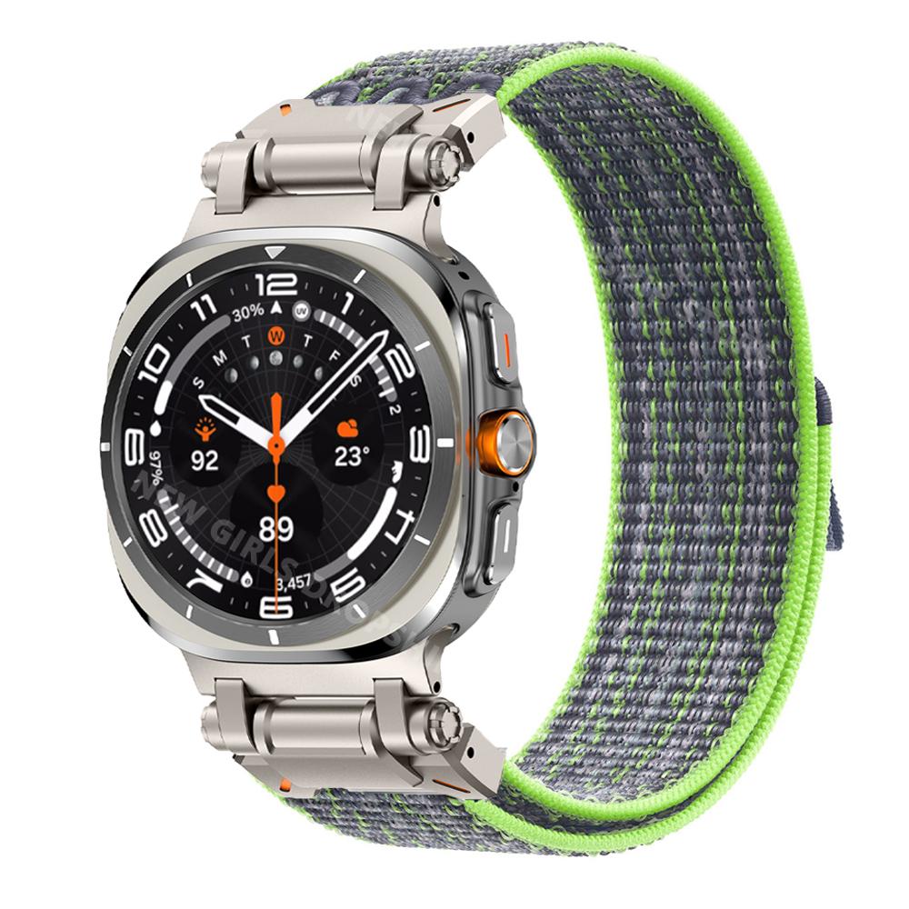 Sports Nylon Loop Band For Samsung Galaxy Watch Ultra 47mm Men WatchStrap For SAMSUNG GALAXY WATCH 7 ULTRA 47mm No Gaps Bracelet