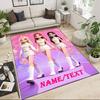 1PC Custom Name Sisters White" Theme Floor Mat Ideal for Living Room, Game Rooms, Office, Bedroom,Floor Mat Playful Design
