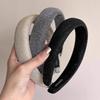 Luxuriöses Koreanisches Stil Graues Funkelndes Diamant-Stirnband - Hochwertiges Retro-Haaraccessoire