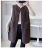 Women's Mid-Length Faux Lamb Wool Vest - Autumn/Winter Fashion Versatile Coat